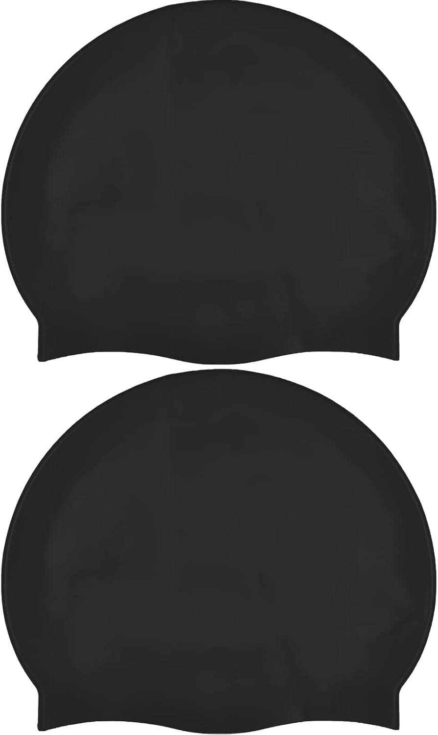 PRO SPORT ITALIA - Cuffia da Nuoto Professionale in Silicone con Protezione Orecchie (Ideale Capelli Lunghi)