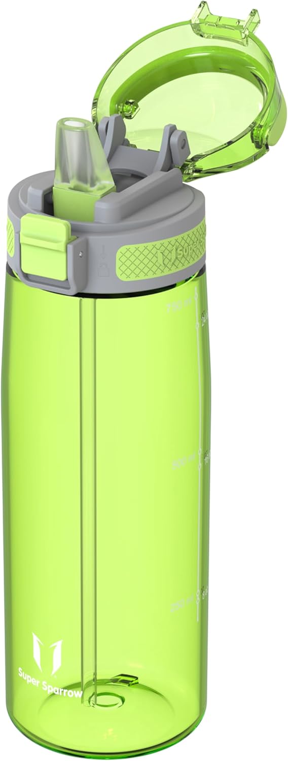 Borraccia - Touchsip Sportiva Bottiglia - 500Ml/750Ml/1L - Tritan Senza BPA, a Prova Di Perdite - Borracce Con Cannuccia Ideale per Scuola E Sport