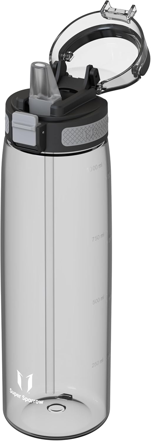 Borraccia - Touchsip Sportiva Bottiglia - 500Ml/750Ml/1L - Tritan Senza BPA, a Prova Di Perdite - Borracce Con Cannuccia Ideale per Scuola E Sport