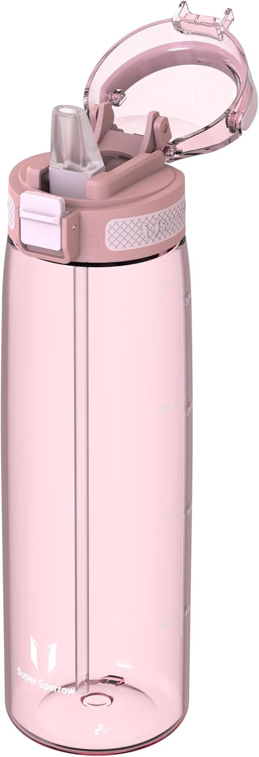 Borraccia - Touchsip Sportiva Bottiglia - 500Ml/750Ml/1L - Tritan Senza BPA, a Prova Di Perdite - Borracce Con Cannuccia Ideale per Scuola E Sport