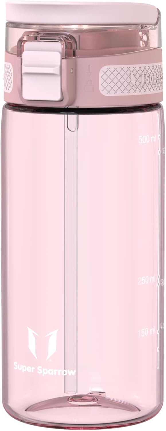 Borraccia - Touchsip Sportiva Bottiglia - 500Ml/750Ml/1L - Tritan Senza BPA, a Prova Di Perdite - Borracce Con Cannuccia Ideale per Scuola E Sport