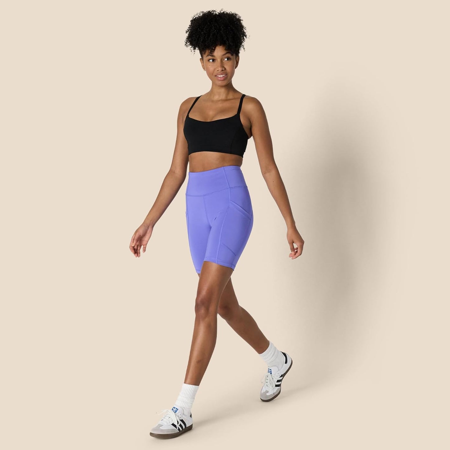 Pro Sport Active Sculpt: Pantaloncini Ciclisti Yoga Donna a Vita Alta con Tasche | Compressione Media, Effetto Snellente