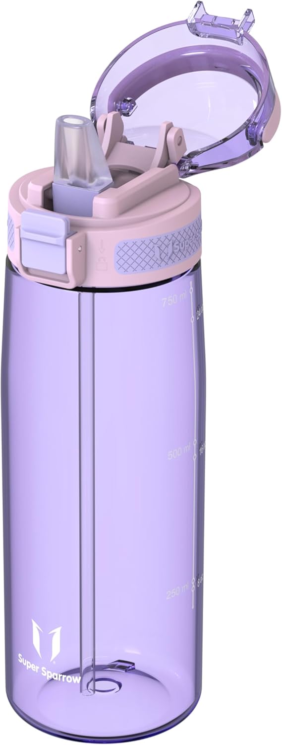Borraccia - Touchsip Sportiva Bottiglia - 500Ml/750Ml/1L - Tritan Senza BPA, a Prova Di Perdite - Borracce Con Cannuccia Ideale per Scuola E Sport