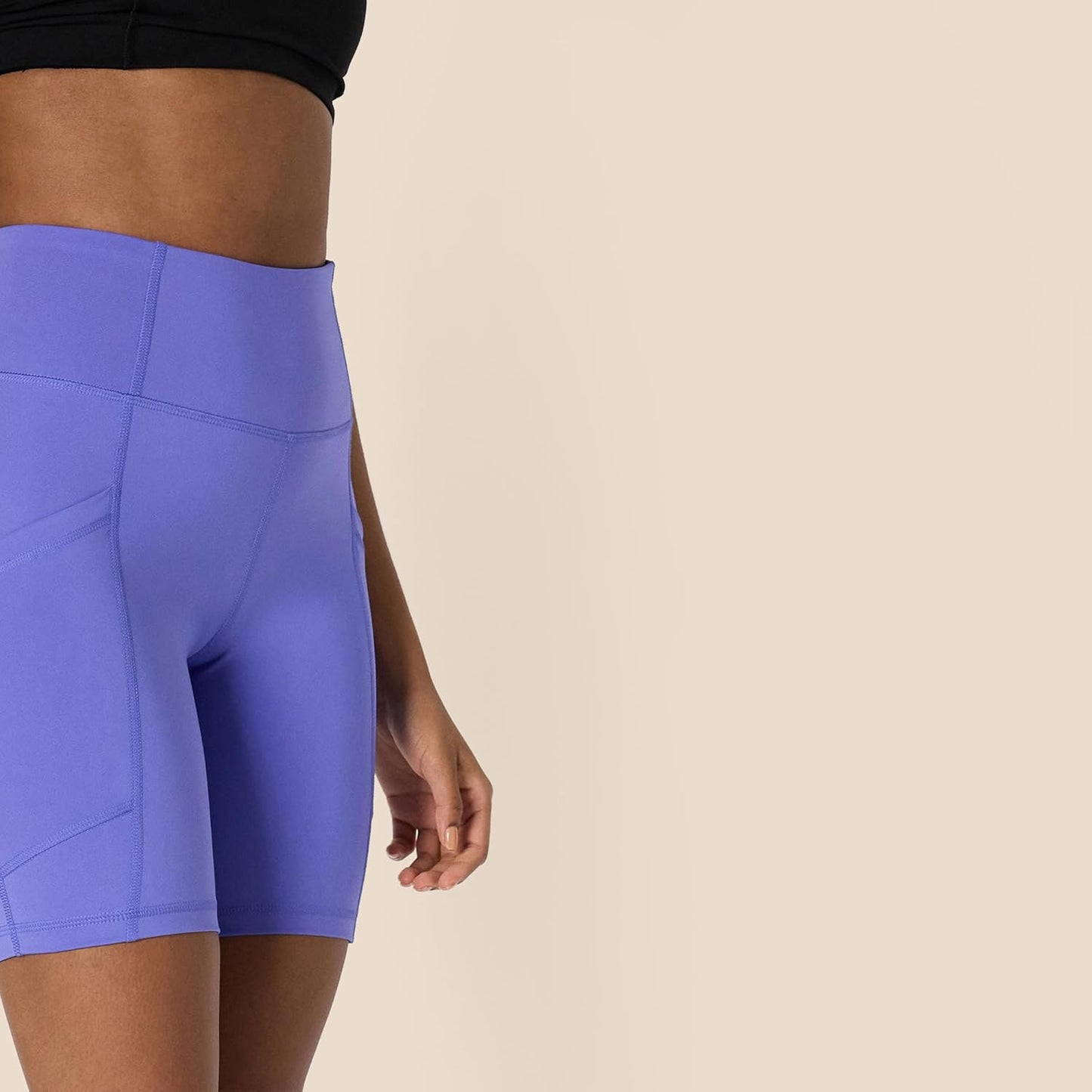 Pro Sport Active Sculpt: Pantaloncini Ciclisti Yoga Donna a Vita Alta con Tasche | Compressione Media, Effetto Snellente