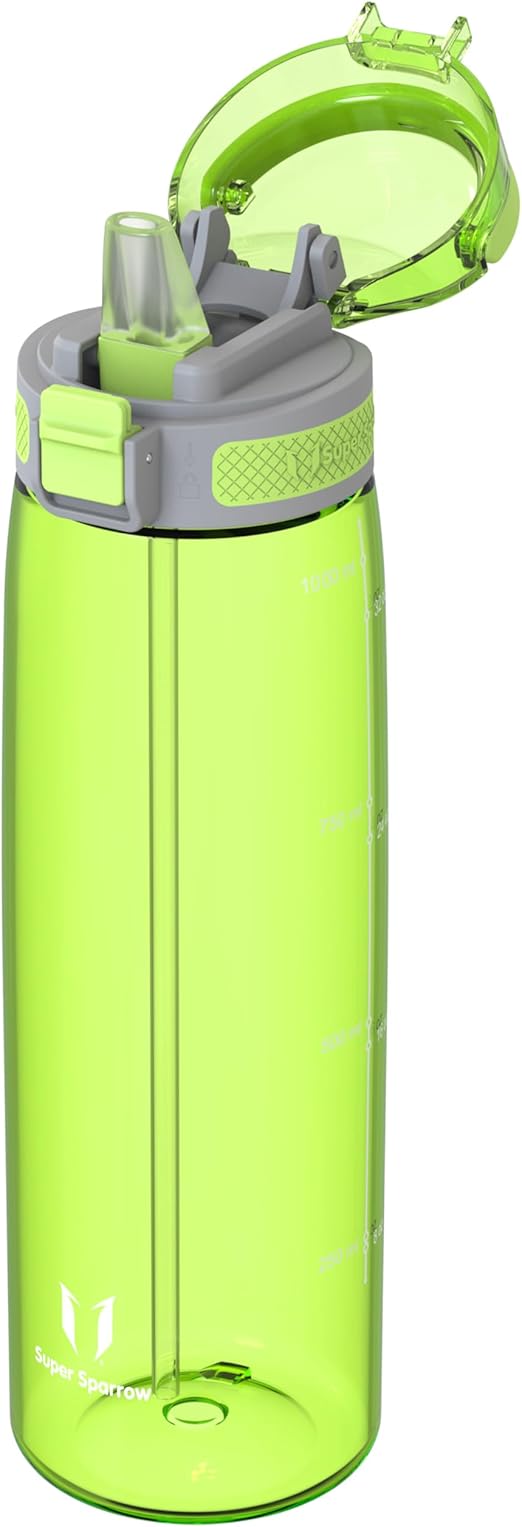 Borraccia - Touchsip Sportiva Bottiglia - 500Ml/750Ml/1L - Tritan Senza BPA, a Prova Di Perdite - Borracce Con Cannuccia Ideale per Scuola E Sport
