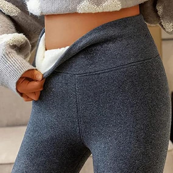 Pantaloni Termici Invernali Da Donna Pantaloni a Vita Alta Con Controllo Della Pancia Leggings Da Yoga Da Donna per Esercizi in Palestra Allenamento Da Corsa a Casa