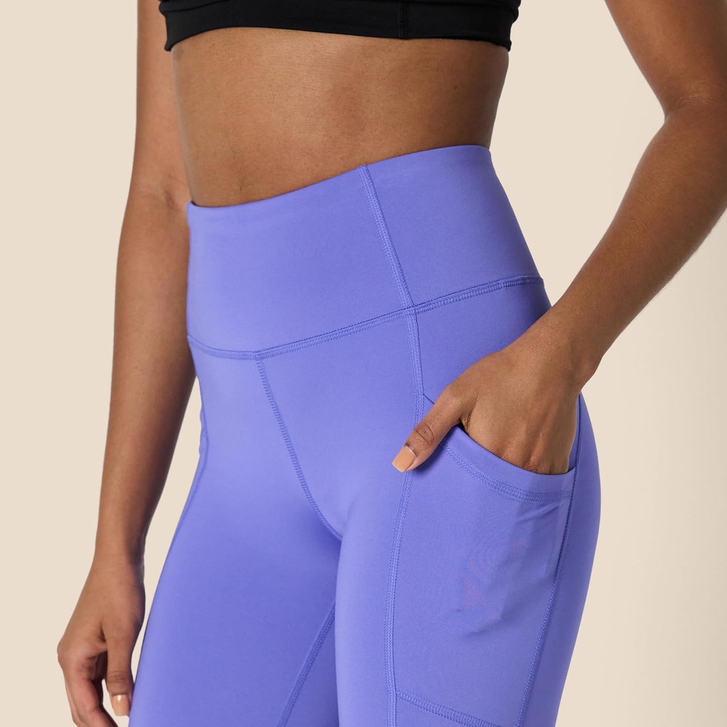 Pro Sport Active Sculpt: Pantaloncini Ciclisti Yoga Donna a Vita Alta con Tasche | Compressione Media, Effetto Snellente