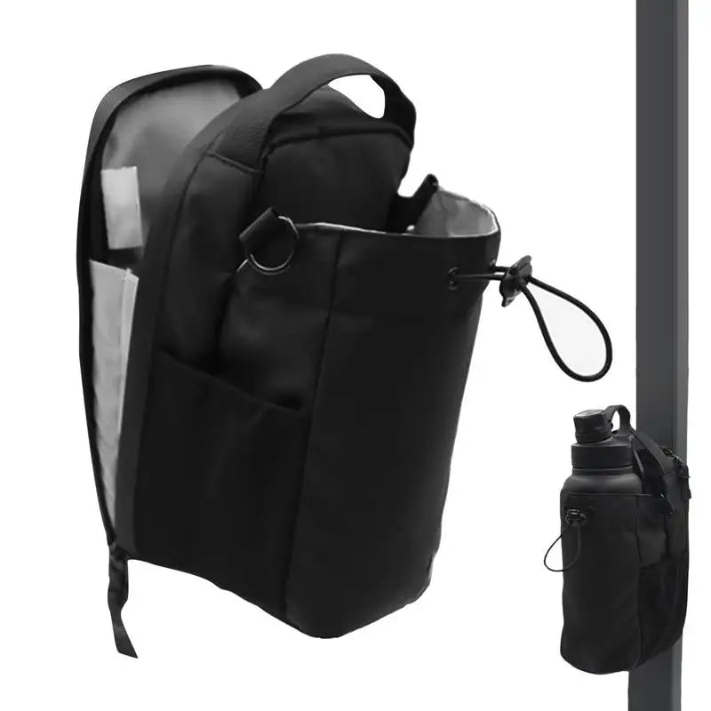 Fitness Magnetic Water Bottle Bag Gym Non Slip Magnetic Gym Sling Bag with Phone Pocket Magnetic Water Bottle Carrier Pouch