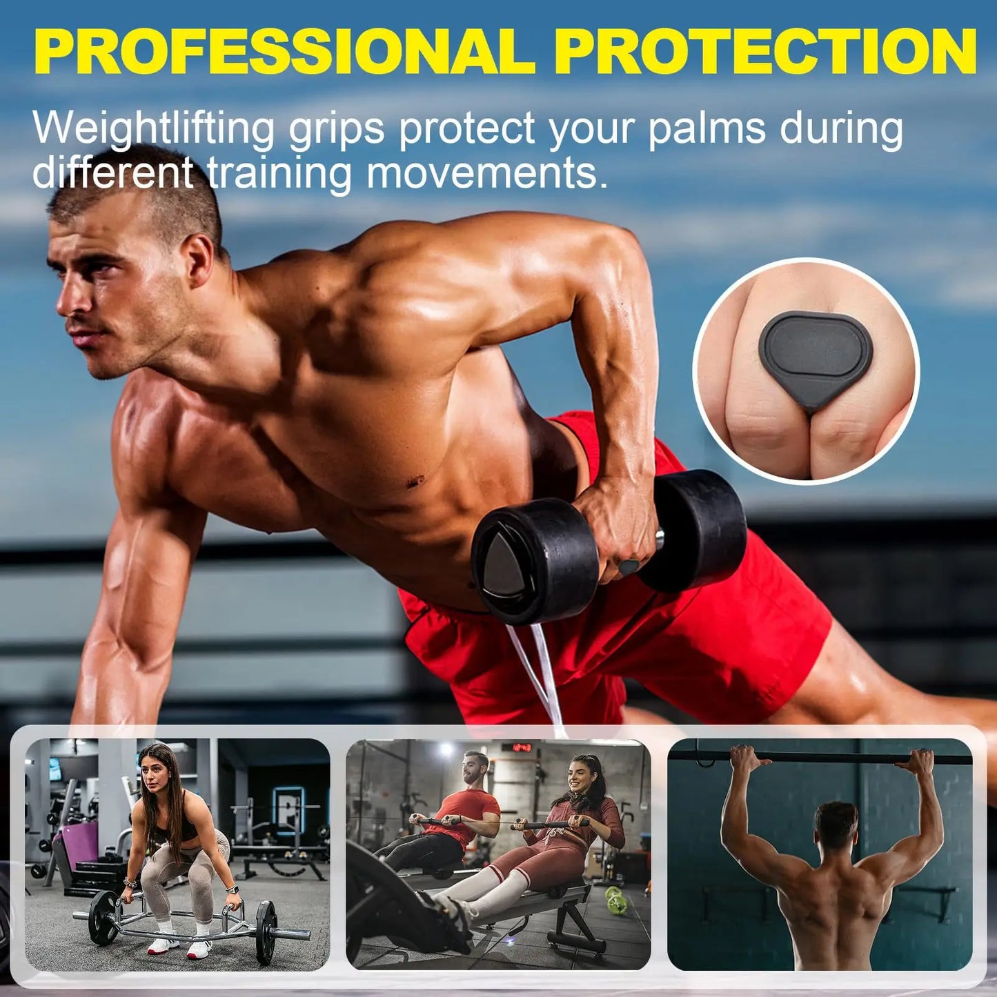 Gym Pro Grip Pads Pro Sport Italia (2 Pezzi): L'Impugnatura Perfetta per il Tuo Allenamento