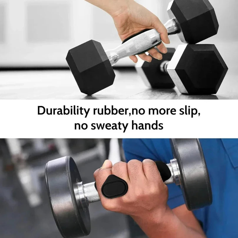 Gym Pro Grip Pads Pro Sport Italia (2 Pezzi) Impugnature antiscivolo da palestra per sollevamento pesi, con custodia, guanti da allenamento in gomma per uomini e donne