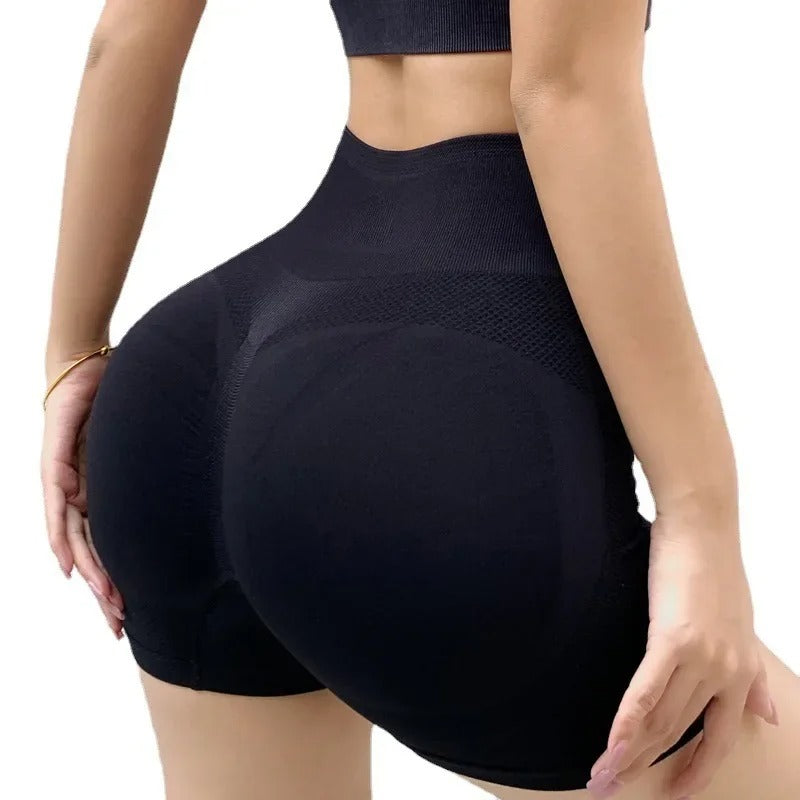 Shorts Palestra Donna AURA Sculpt Vita Alta Push Up | Leggings Corti Ciclismo & Yoga | Tessuto Traspirante Elasticizzato Premium