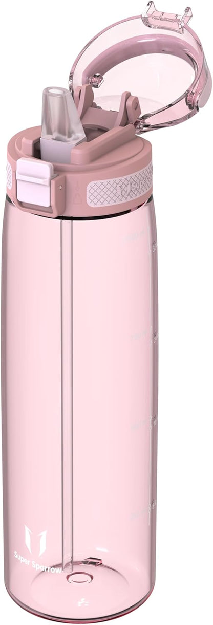 Borraccia - Touchsip Sportiva Bottiglia - 500Ml/750Ml/1L - Tritan Senza BPA, a Prova Di Perdite - Borracce Con Cannuccia Ideale per Scuola E Sport