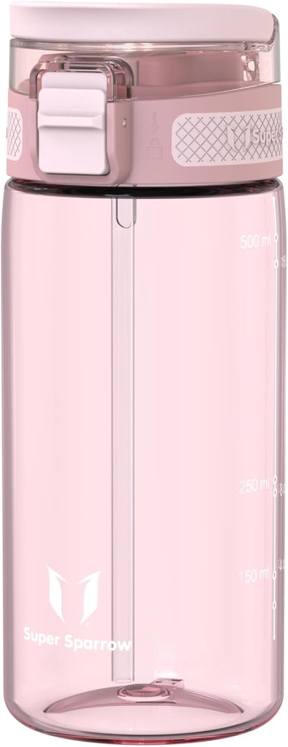 Borraccia - Touchsip Sportiva Bottiglia - 500Ml/750Ml/1L - Tritan Senza BPA, a Prova Di Perdite - Borracce Con Cannuccia Ideale per Scuola E Sport