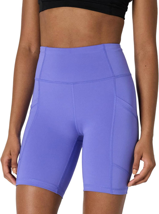 Pro Sport Active Sculpt: Pantaloncini Ciclisti Yoga Donna a Vita Alta con Tasche | Compressione Media, Effetto Snellente