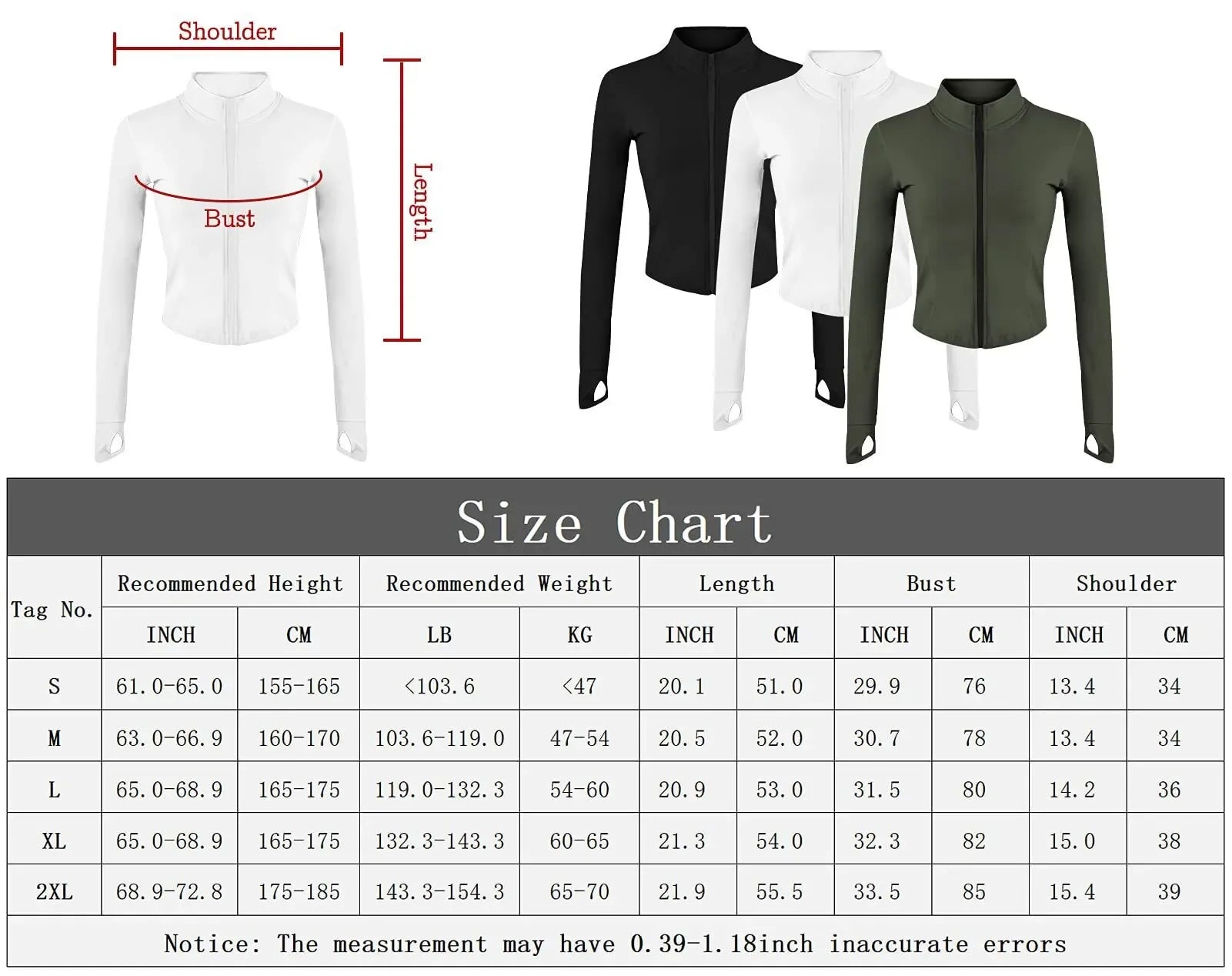 Giacca Da Tuta Da Donna Cappotto Fitness a Maniche Lunghe Slim Fit Top Corto Da Yoga Con Fori per I Pollici Giacca Da Palestra Felpe Da Allenamento