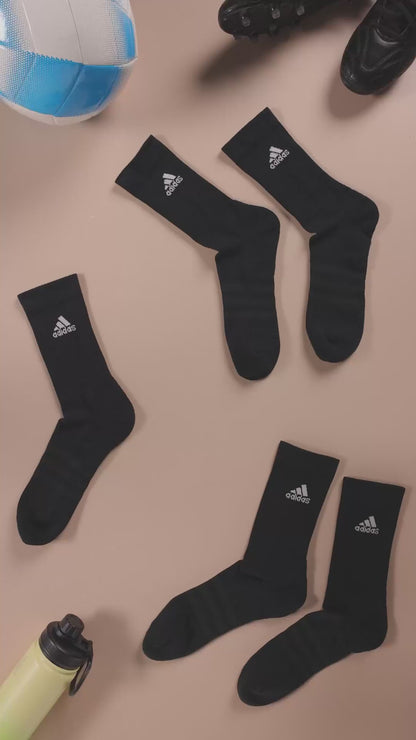 Unisex - Adulto Cushioned Crew Socks 3 Pairs