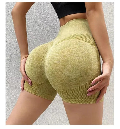 Shorts Palestra Donna AURA Sculpt Vita Alta Push Up | Leggings Corti Ciclismo & Yoga | Tessuto Traspirante Elasticizzato Premium